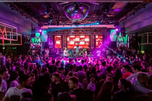 Vibrant Chic Neon Club for Electrifying Nightlife Parties