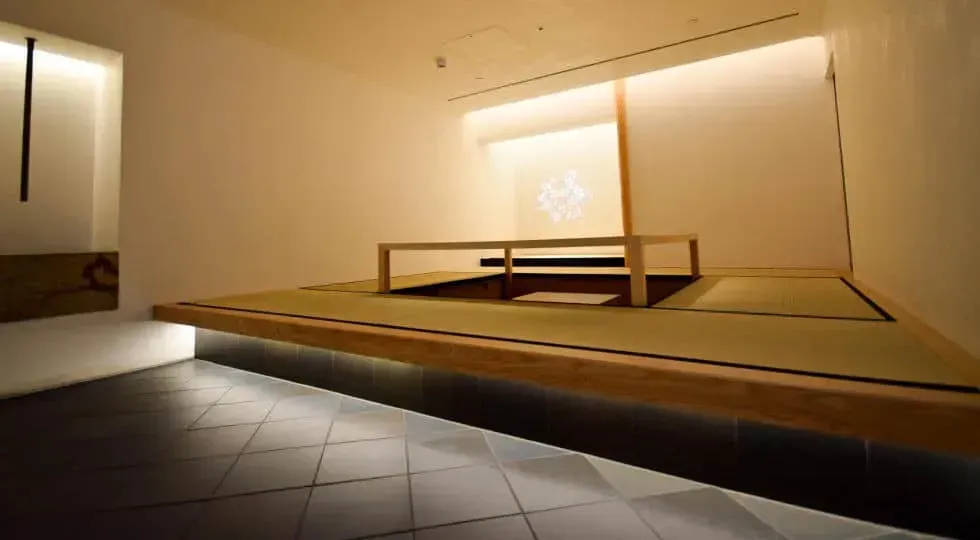 A themed small venue in a Japanese tatami-style room.webp
