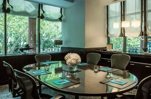  Luxe Intimate Boardroom With a Serene View for Executive Meetings