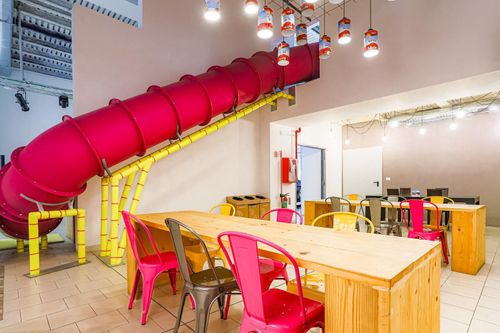 Vibrant Modern Loft With Whimsical Touches for Creative Workshops