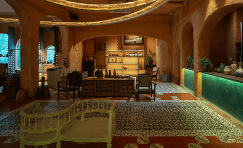 Rustic Terracotta Room for Intimate Corporate Gatherings