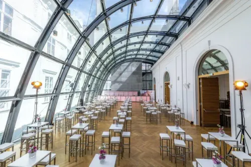 A Glass Dome With Refined Décor for Sophisticated Networking Events