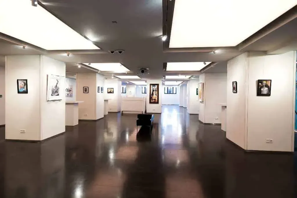An exhibition space rental in an artistic gallery.webp