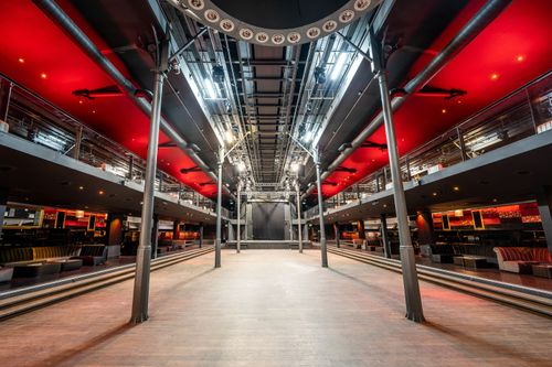 Futuristic Industrial Club With a Bold Edge for High-Energy Launch Events